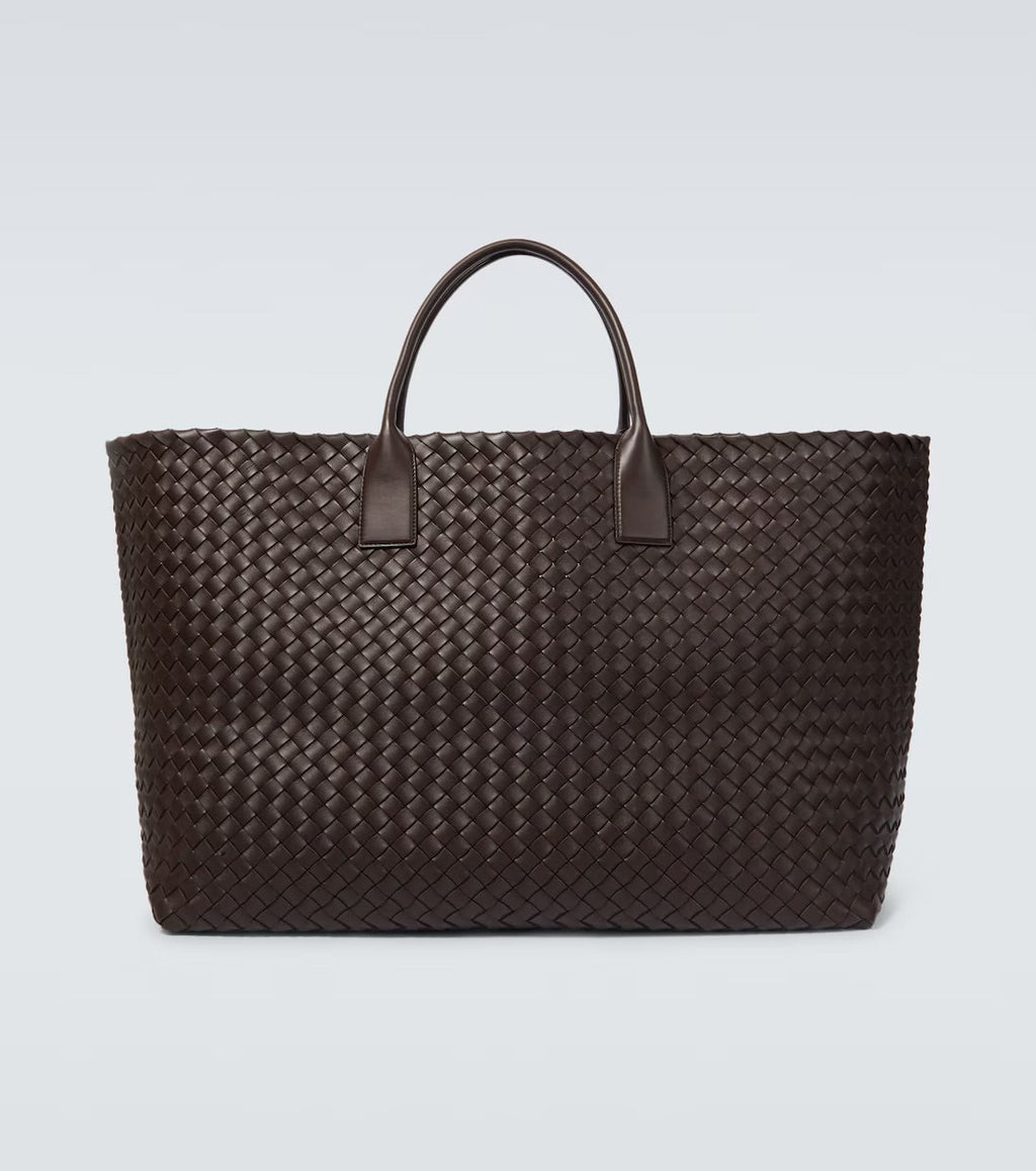 Bottega Veneta Cabat Large Intrecciato Leather Tote Bag