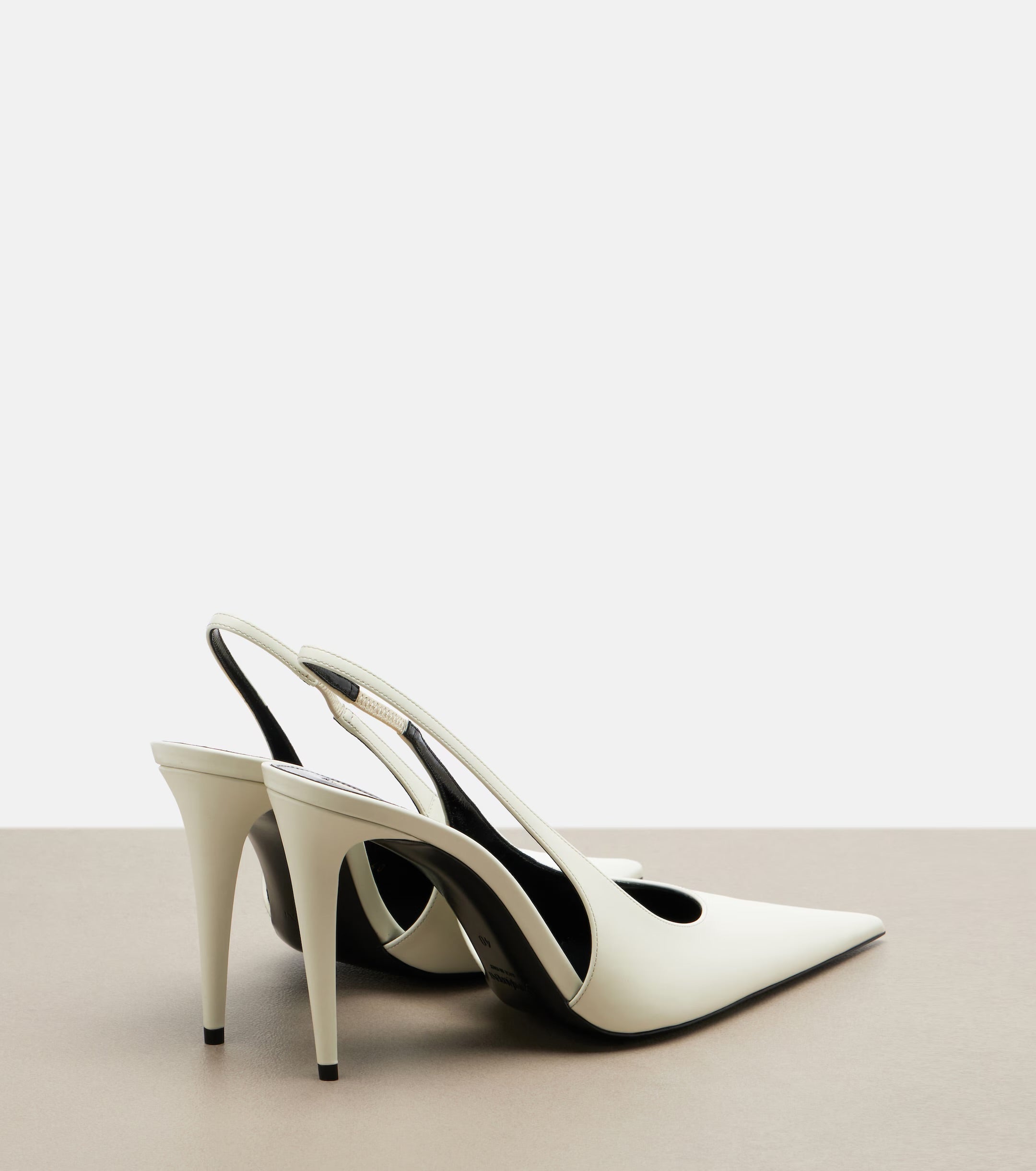 Saint Laurent Leather Slingback Pumps