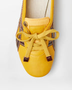 x Onitsuka Tiger TAI-CHI Sakura Nappa Trainers in Brown & Yellow