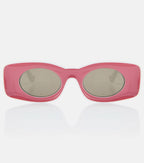Paula’s Ibiza Rectangular Sunglasses — Pink