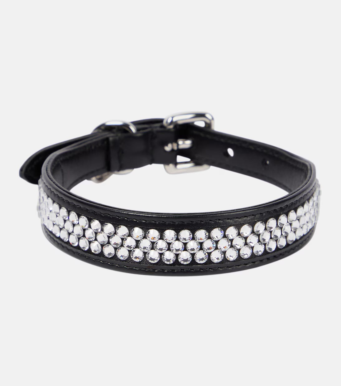 Miu Miu Embellished Leather Dog Collarcan you generate