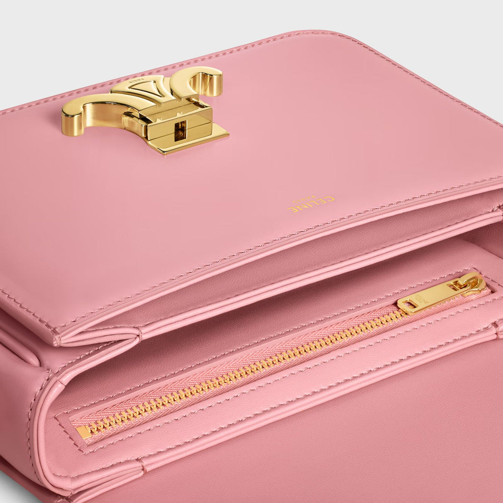 Céline Teen Triomphe Bag in Shiny Calfskin – Old Rose
