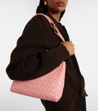 Bottega Veneta Andiamo Intrecciato Small Leather Tote – Pink