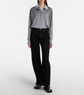 Acne Studios High-Rise Wide-Leg Jeans Black