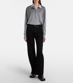Acne Studios High-Rise Wide-Leg Jeans Black