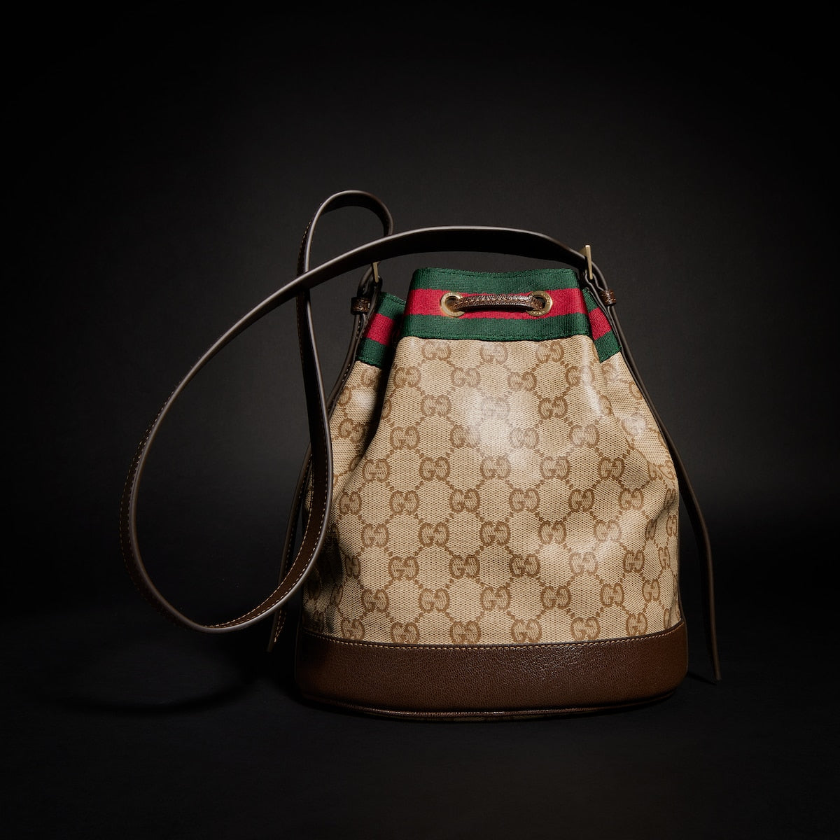 Gucci Venice Small Bucket Bag in GG Canvas