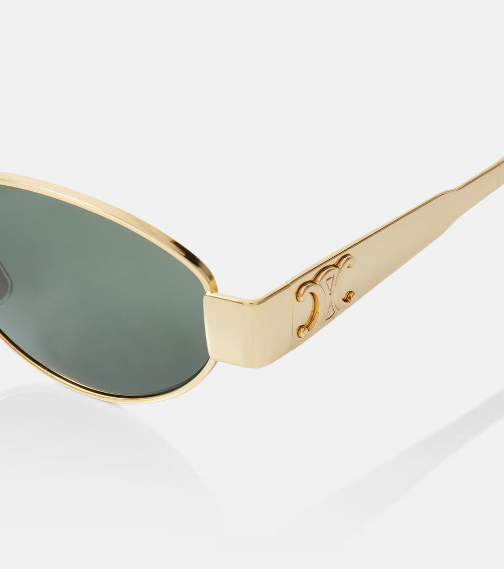 Celine Eyewear Triomphe Metal 01 Oval Sunglasses