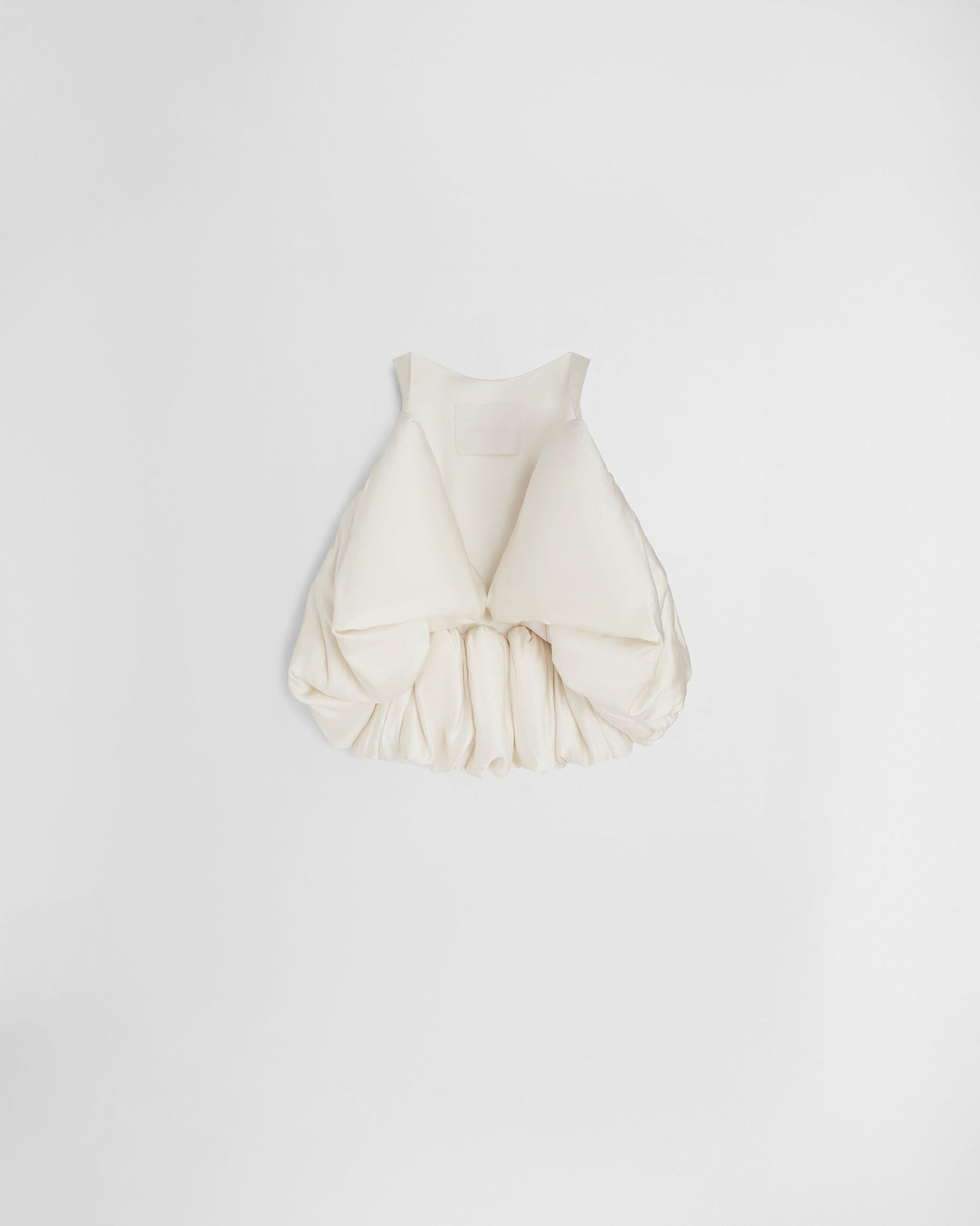 Phoebe Philo Sugar Vest in Vanilla Silk Satin