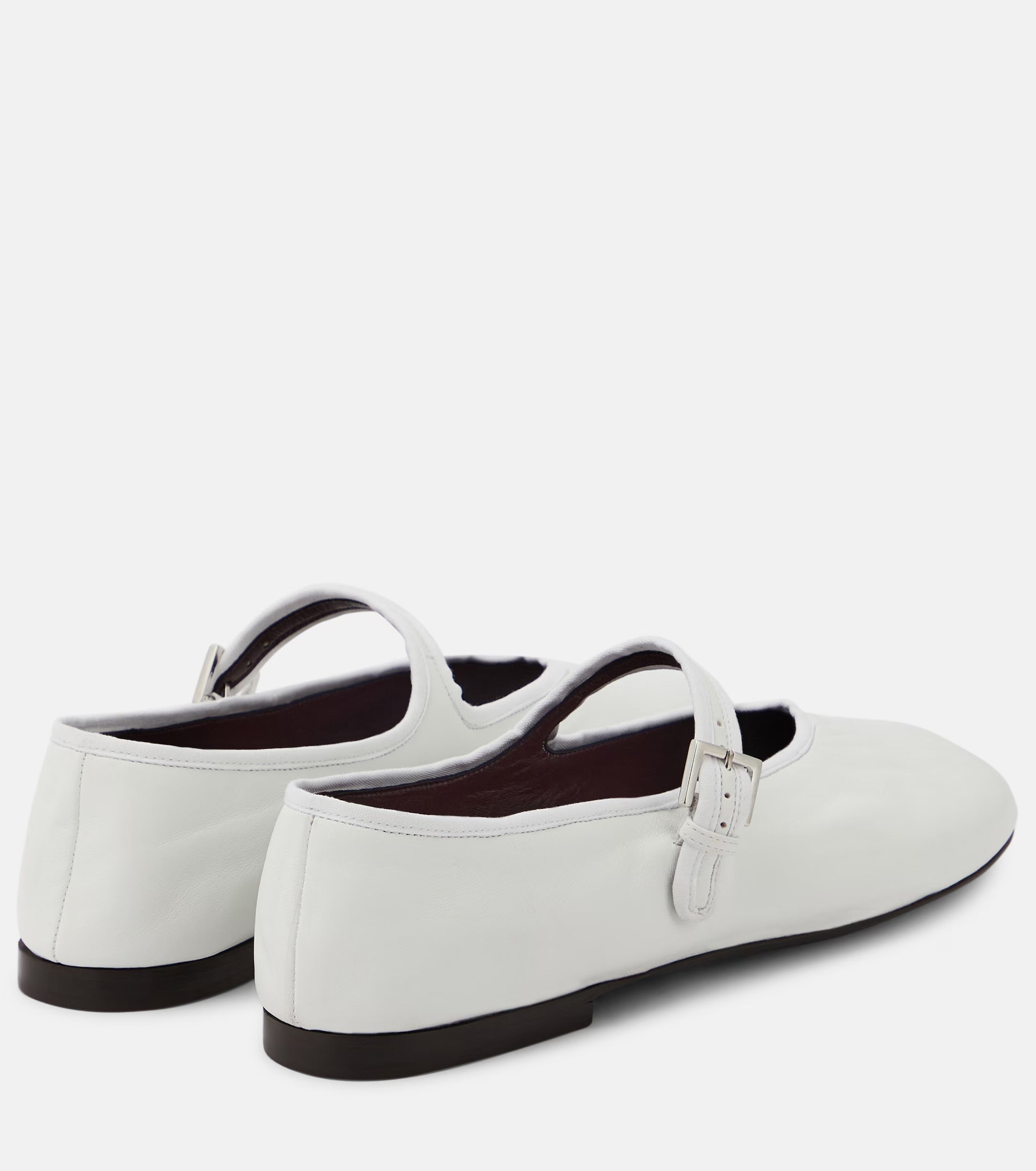 Leather Mary Jane Ballet Flats