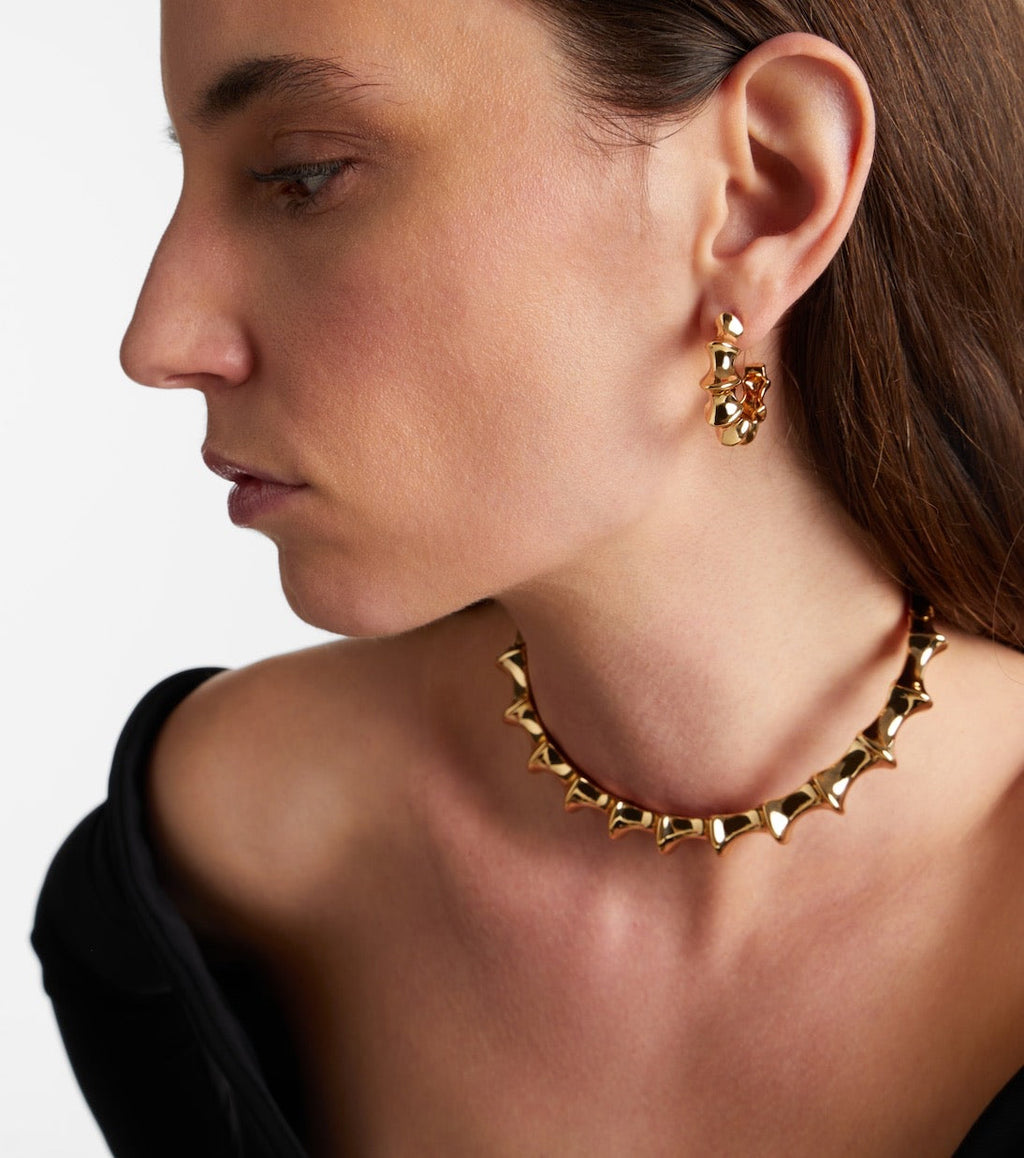 Murphy Mini Gold-Plated Hoop Earrings