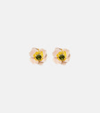 Blooming Poppy Embellished Earrings