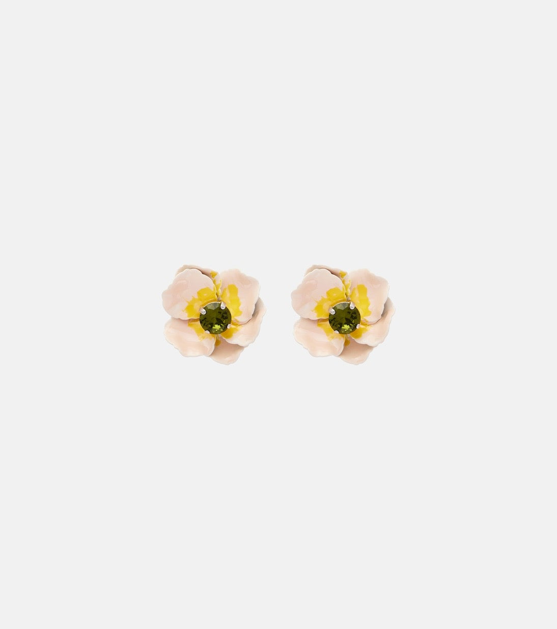 Blooming Poppy Embellished Earrings
