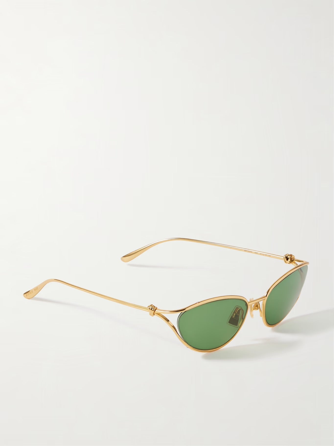 Bottega Veneta Eyewear Cat-Eye Gold-Tone Sunglasses