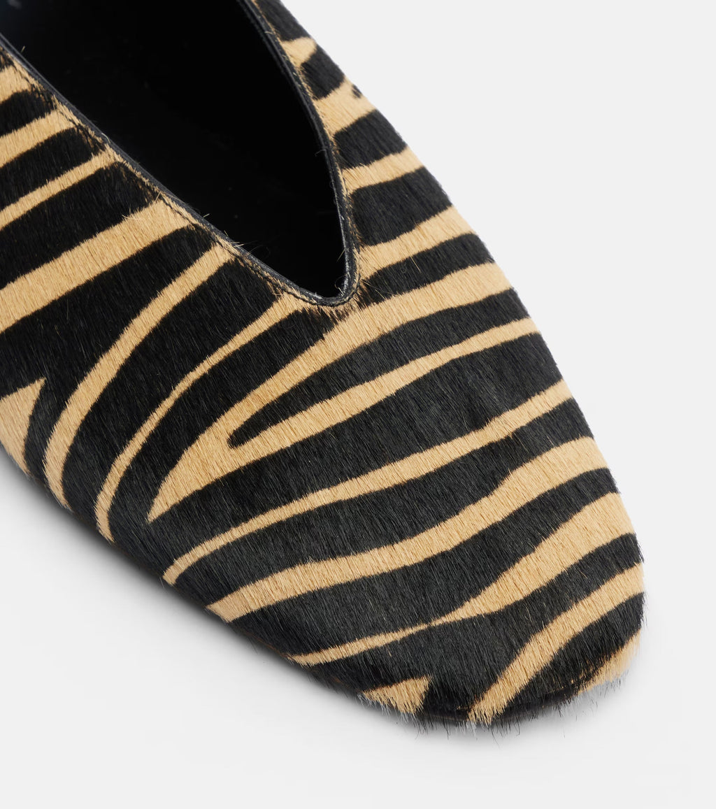 Luna Calf Hair Ballet Flats