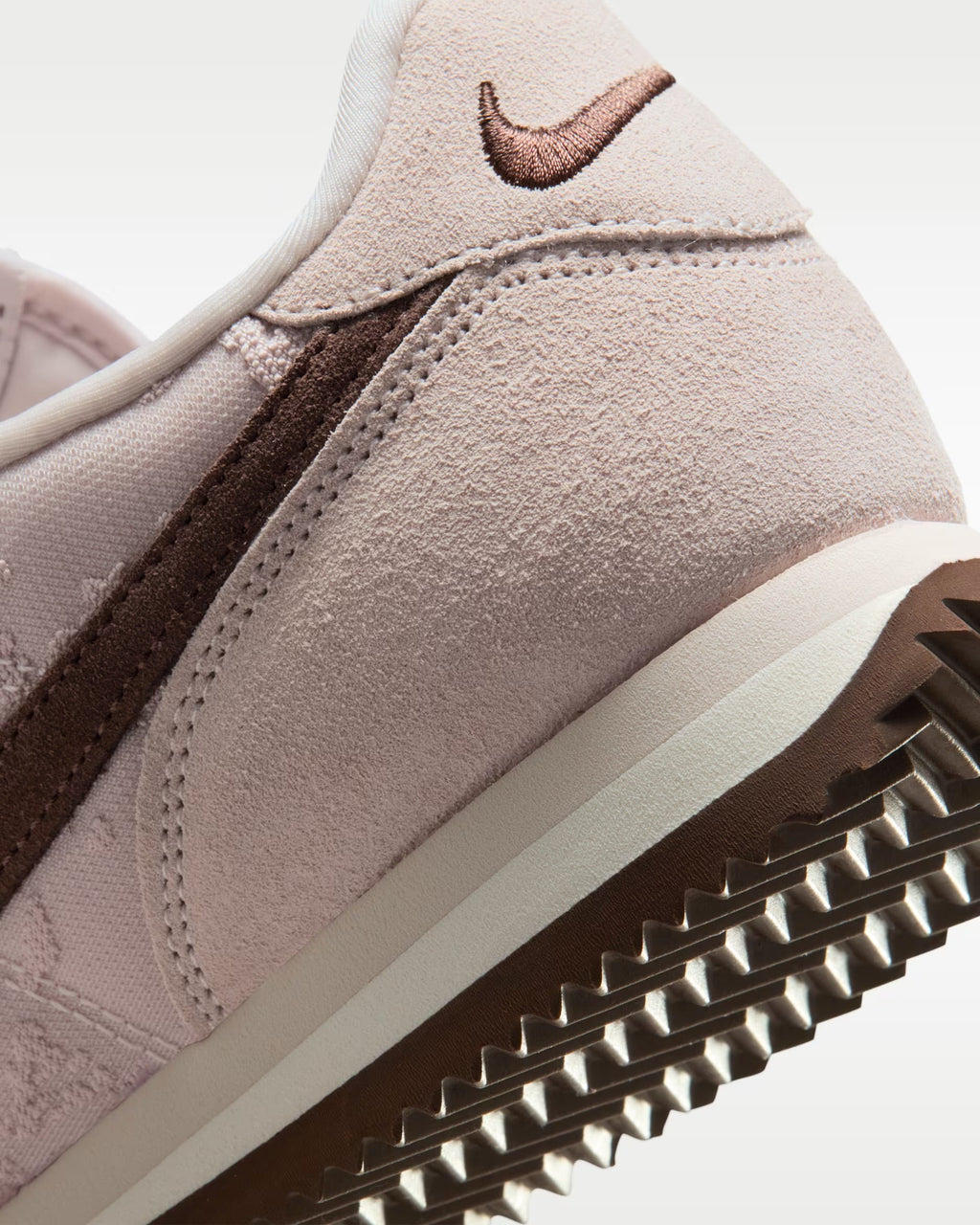 Nike Cortez Textile Sneakers in Silt Red / Light Chocolate
