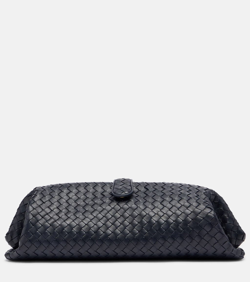 Bottega Veneta Lauren 1980 Medium Intrecciato Leather Clutch