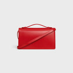 Céline Medium Triomphe Folio in Shiny Calfskin – Ultra Red