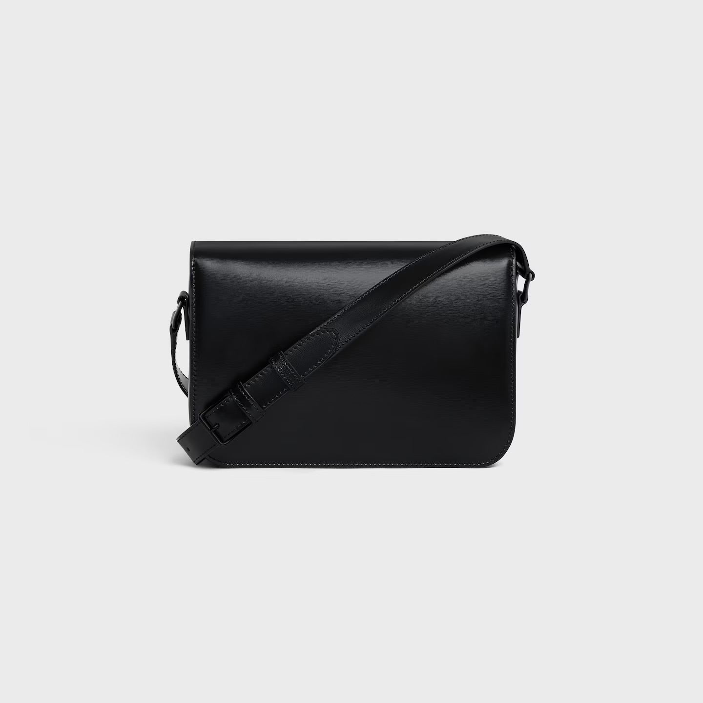 Céline Classique Triomphe Bag in Shiny Calfskin – Black (Black Hardware)