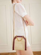 Falabella Tiny Raffia Shoulder Bag
