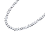 LUXE 27ct Lab Diamond Tennis Necklace in 18K White Gold