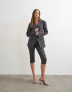 Topshop Co-ord Bengaline Capri in Slate