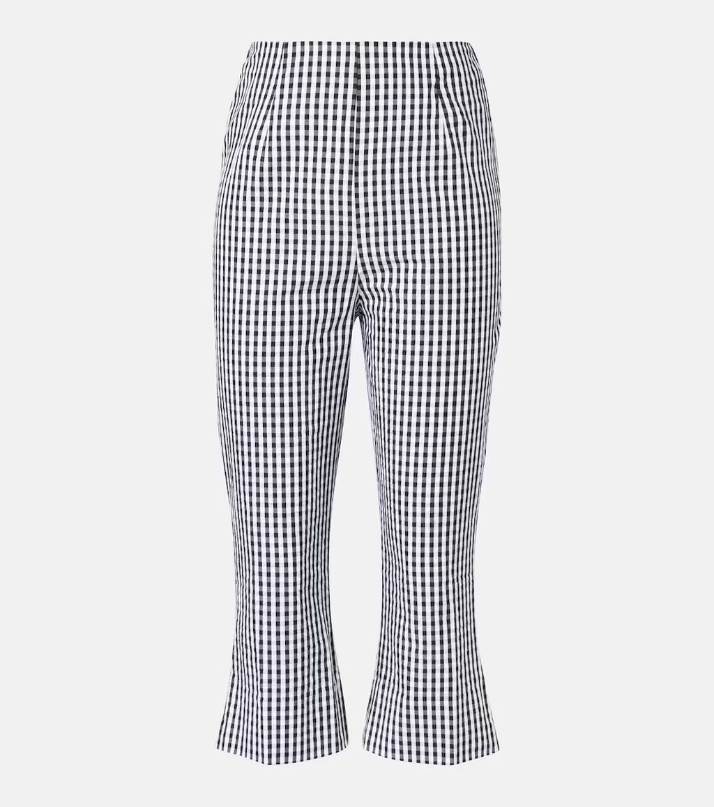 Faithfull Gingham Cotton Poplin Capri Pants