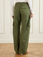 R13 Cotton Barrel-Leg Cargo Pants
