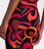 Pucci Marmo Jersey Capri Pants in Orange