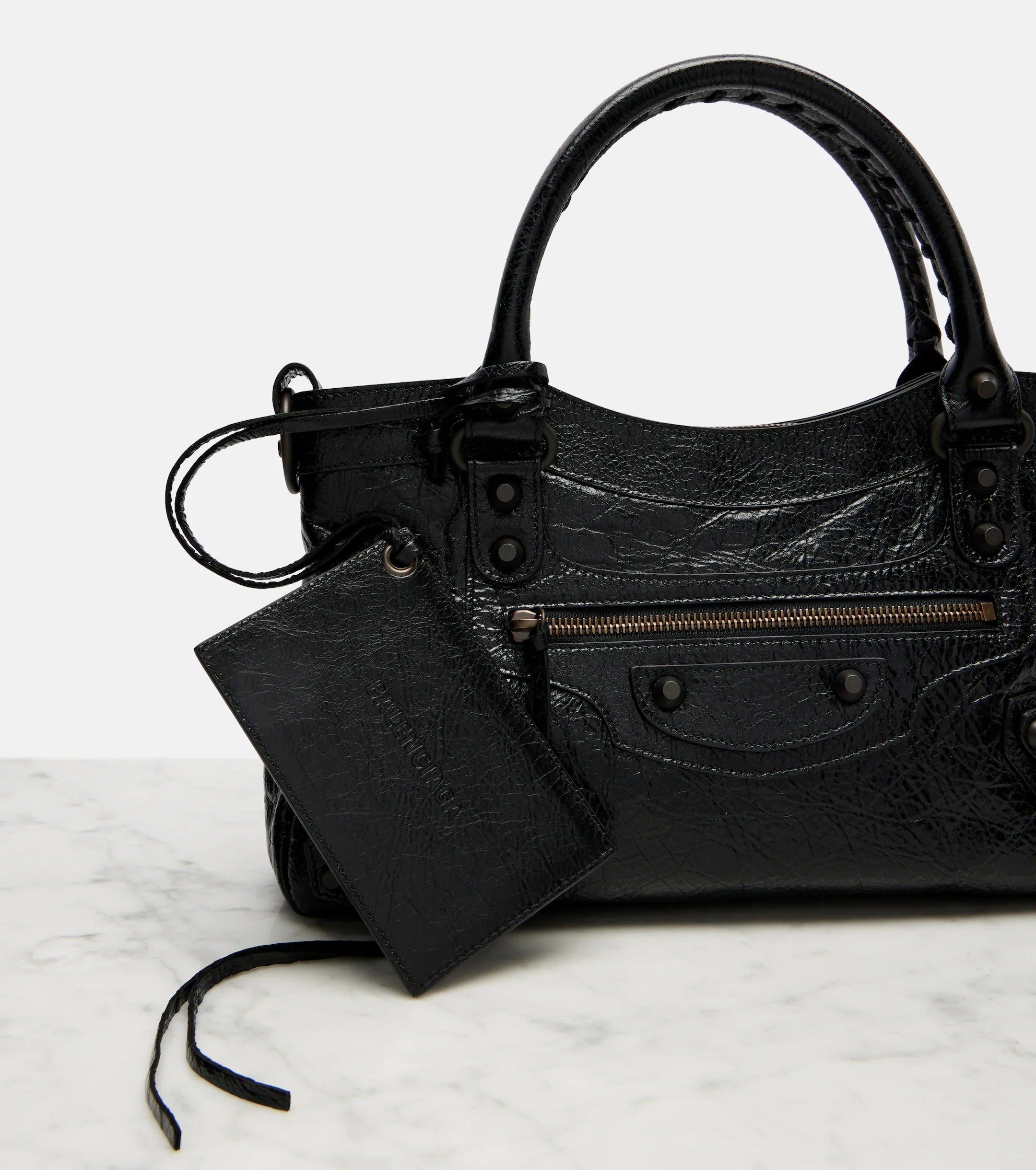 Balenciaga Le City Small Leather Top-Handle Bag