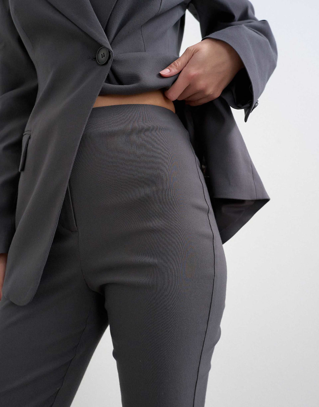 Topshop Co-ord Bengaline Capri in Slate