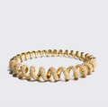 Boochier Jumbo Yellow Gold Diamond Slinkee Bangle