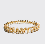 Boochier Jumbo Yellow Gold Diamond Slinkee Bangle