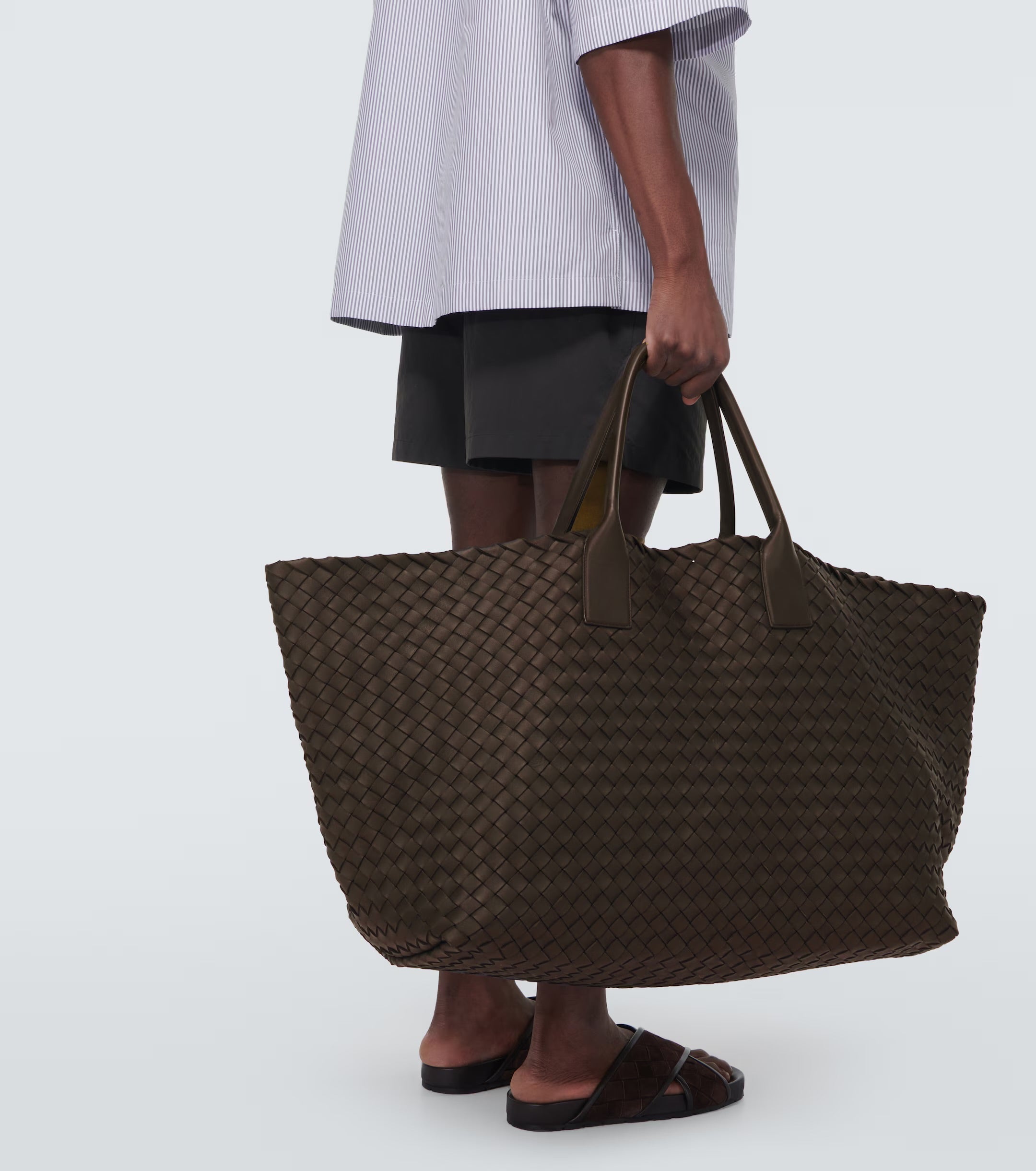 Bottega Veneta Cabat Large Intrecciato Leather Tote Bag