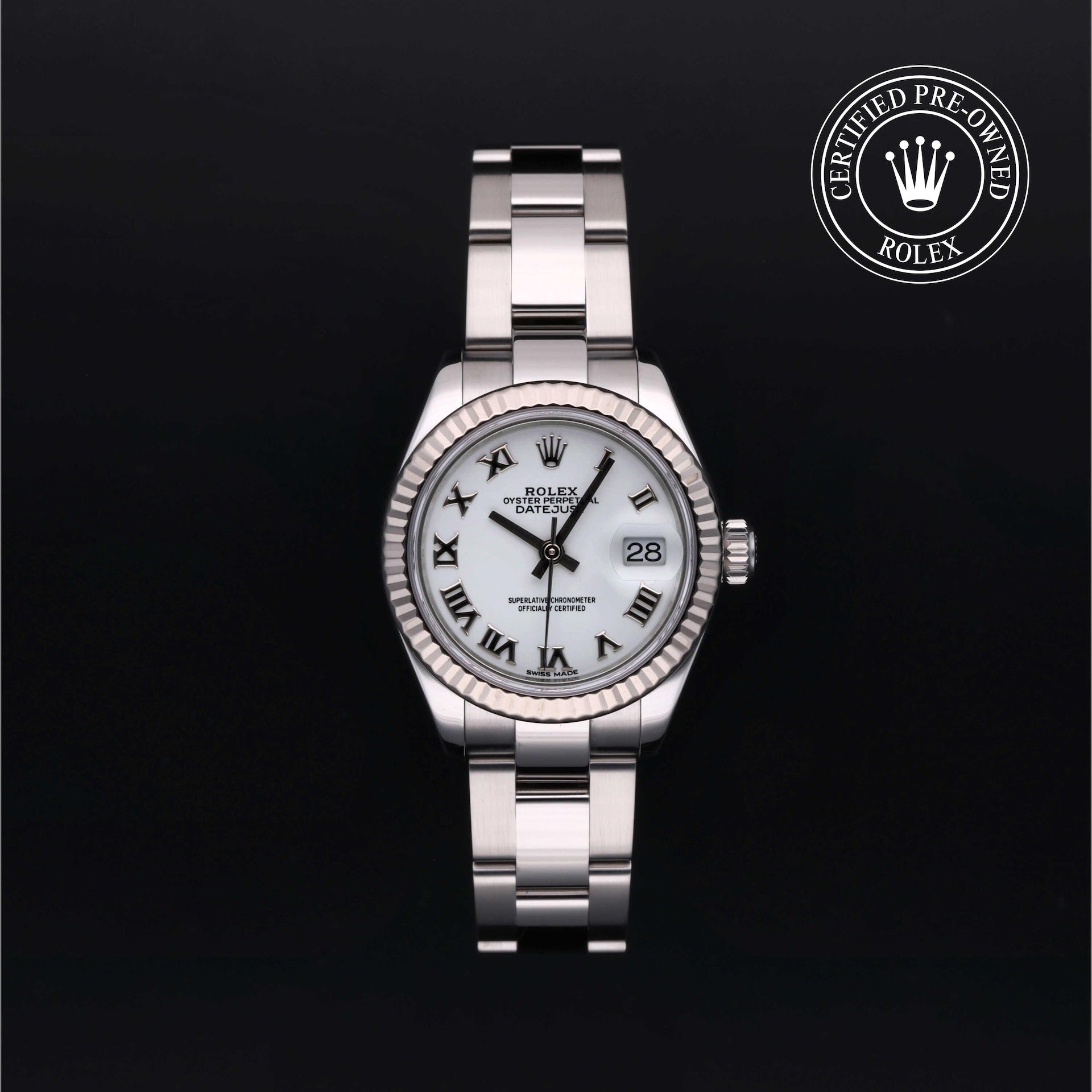 Rolex Lady-Datejust 28 — Ref. 279174 — Oystersteel & White Gold