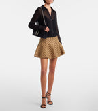 Gucci GG Canvas Miniskirt – Brown