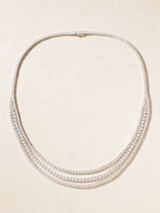 Anita Ko Hepburn 18-Karat White Gold Pavé Diamond Layered Necklace