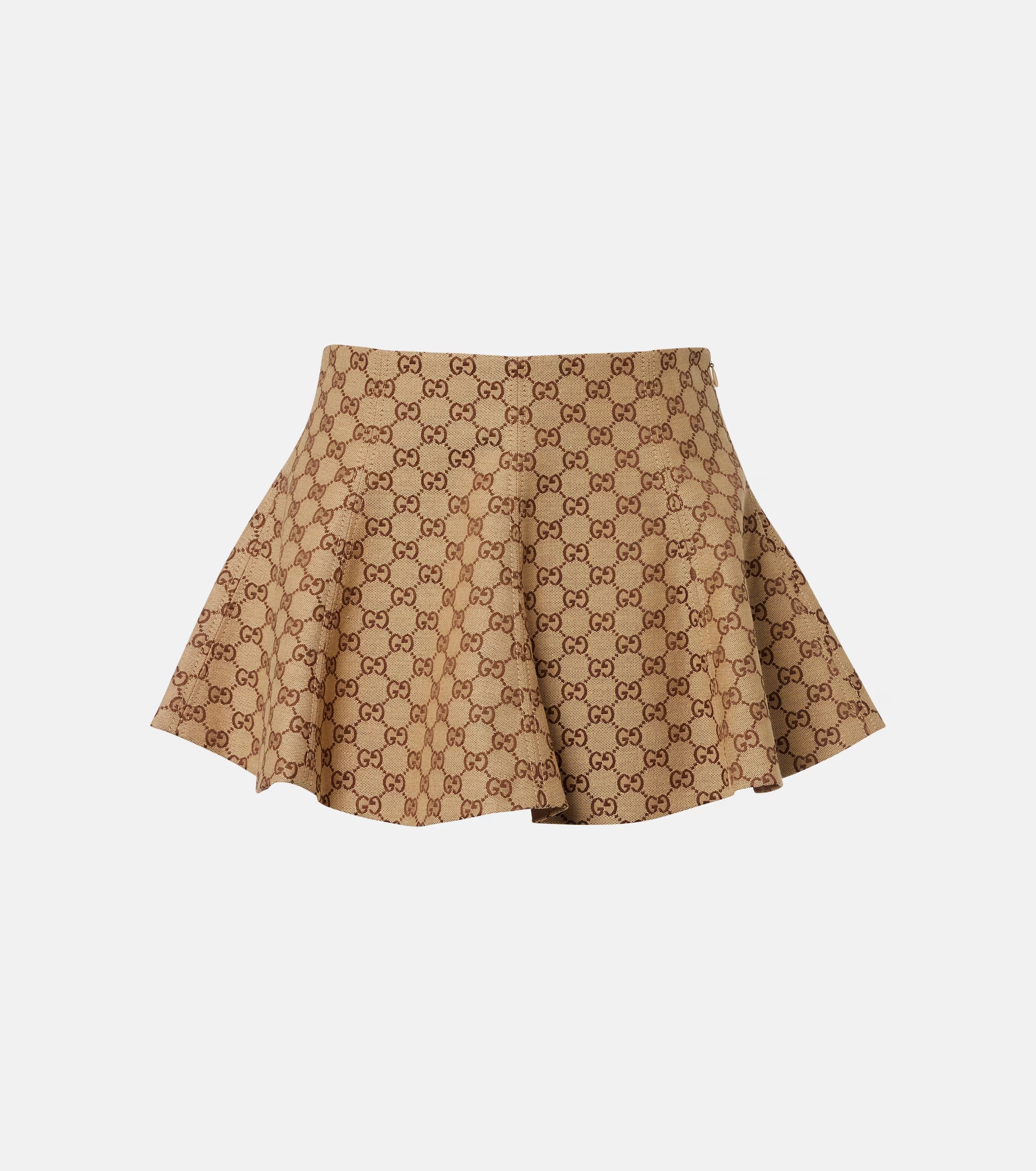 Gucci GG Canvas Miniskirt – Brown