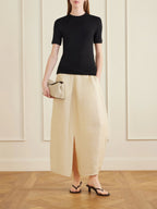 Silk-Blend Maxi Skirt