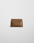 TRIPLEX CLUTCH | caramel leather