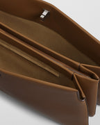 TRIPLEX CLUTCH | caramel leather
