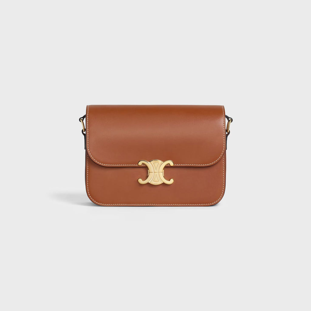 Céline Classique Triomphe Bag in Natural Calfskin – Tan