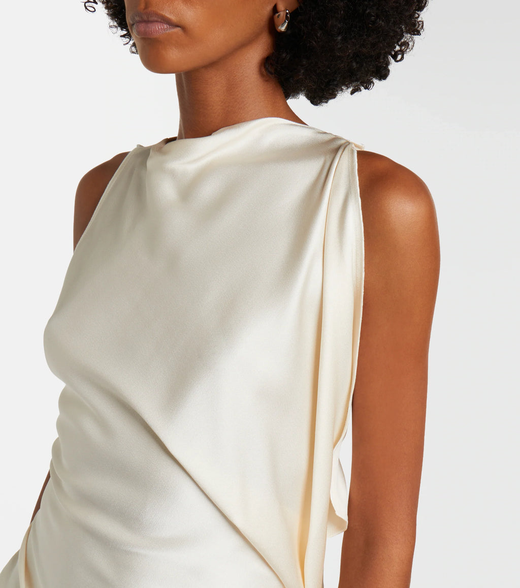 Victoria Beckham Kyra Draped Midi Dress