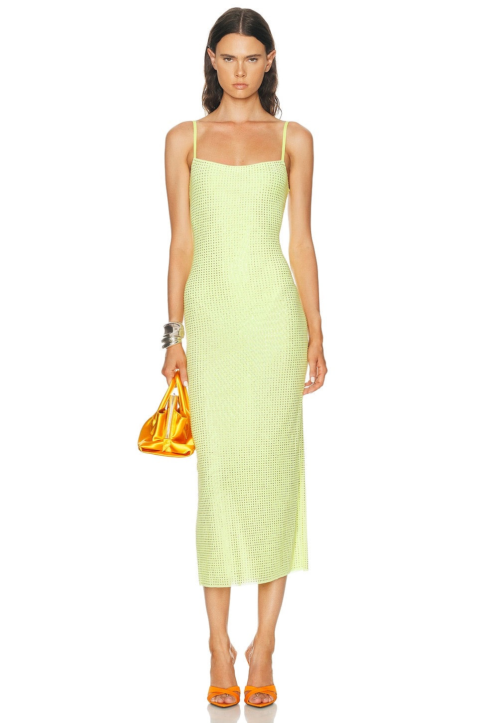 Area Crystal Hotfix Cami Dress