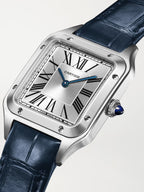 Cartier Santos-Dumont Small 38.5mm Stainless Steel and Alligator Watch