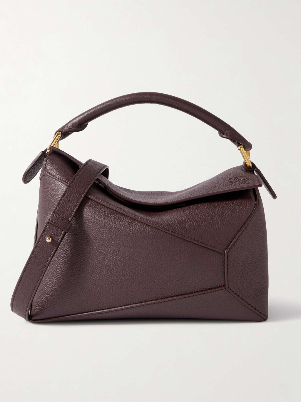 LOEWE Puzzle Edge Small Textured Leather Shoulder Bag