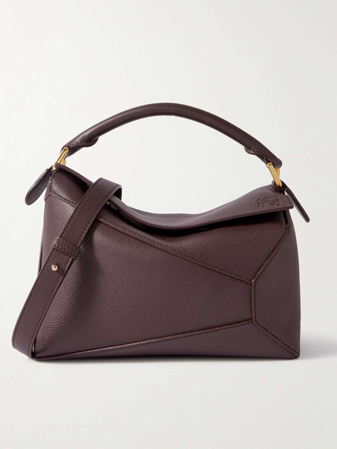 LOEWE Puzzle Edge Small Textured Leather Shoulder Bag