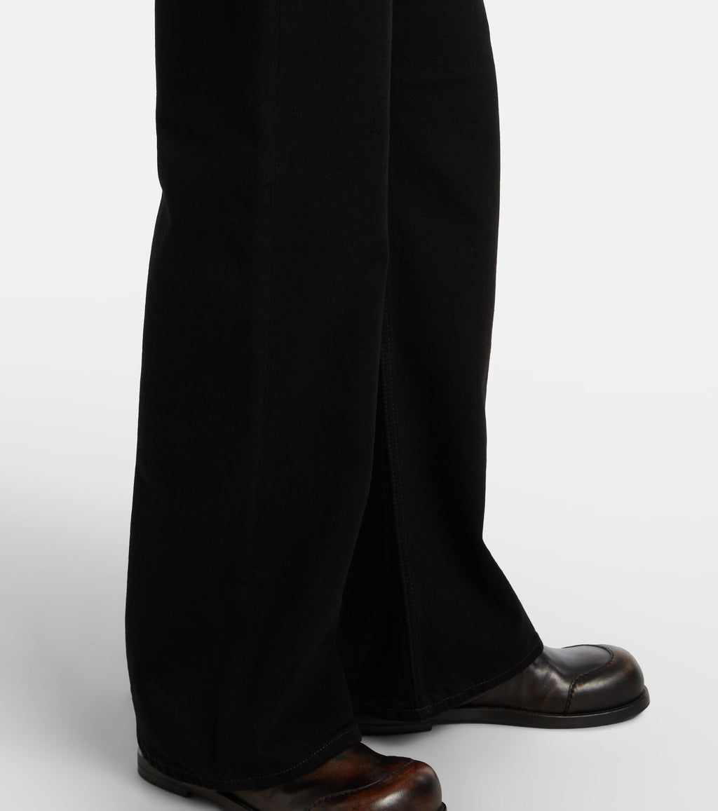 Acne Studios High-Rise Wide-Leg Jeans Black