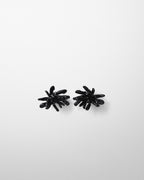 CLUSTER EARRINGS | black resin