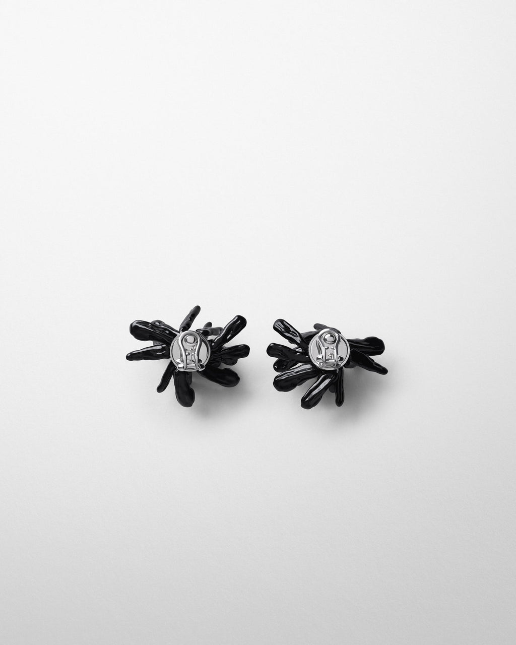 CLUSTER EARRINGS | black resin