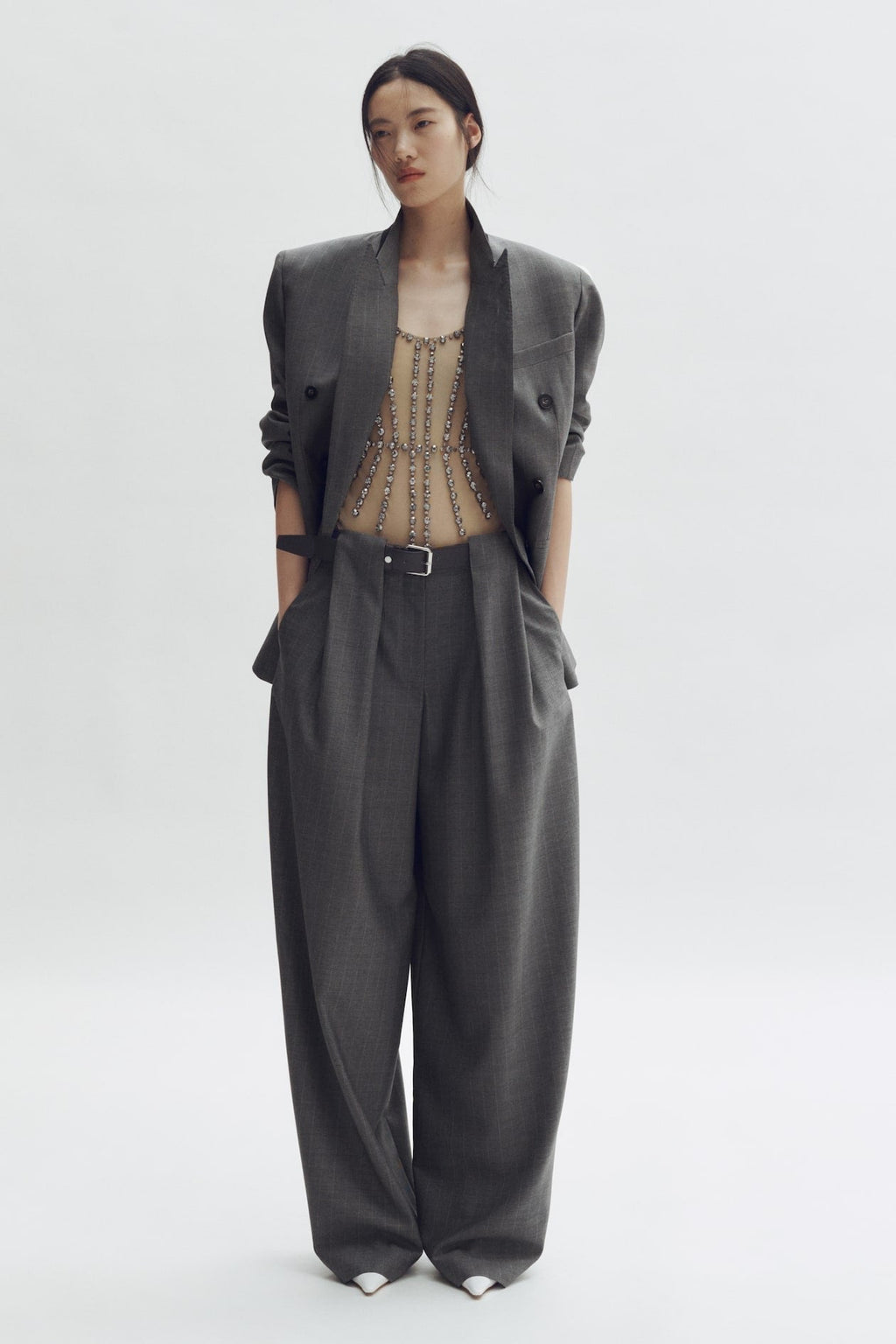 Stella McCartney x H&M Barrel-Leg Wool Trousers